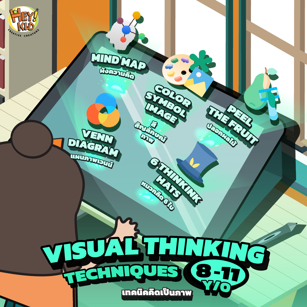 เทคนิค Visual ฝึก Thinking สำหรับเด็ก 8-12